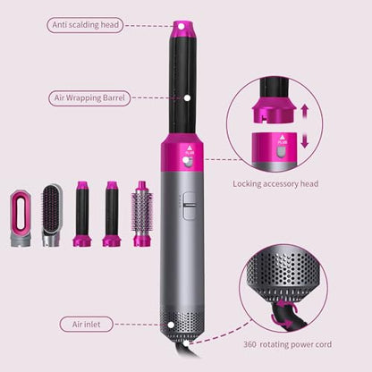 SmallWell Spazzola Aria Calda 5 in 1